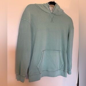Mini Boden Light Green Pullover Hoodie with Kangaroo Pocket in 9-10 Years Old